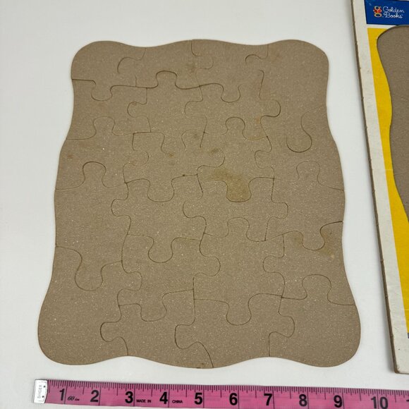 Vtg 1997 Thomas Tank Engine Friends Cardboard Frame Tray Puzzle 22pc Golden Book - Picture 12 of 13